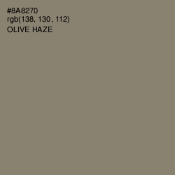 #8A8270 - Olive Haze Color Image